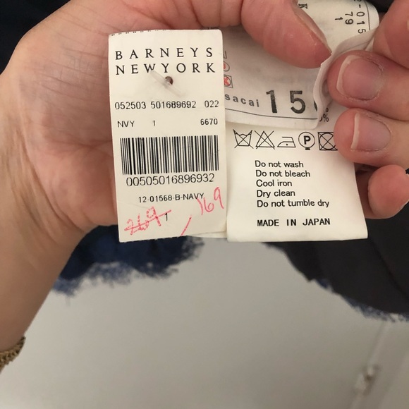 NWT silk Sacai sheer blouse - Picture 2 of 6